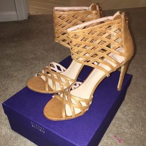 Stuart Weitzman leather heels, sz 10.5